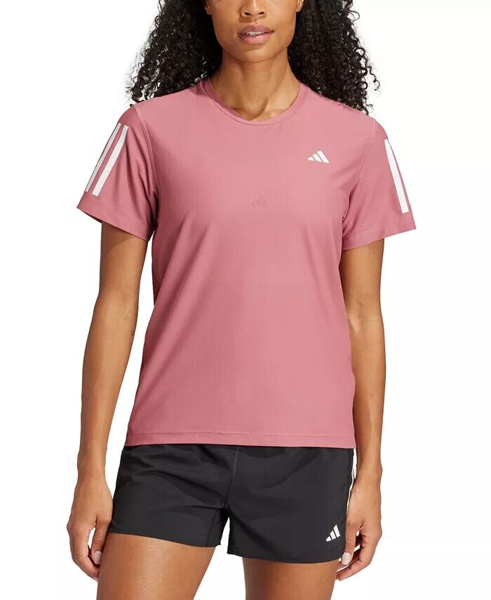 

Женская беговая футболка с короткими рукавами The Run adidas, красный