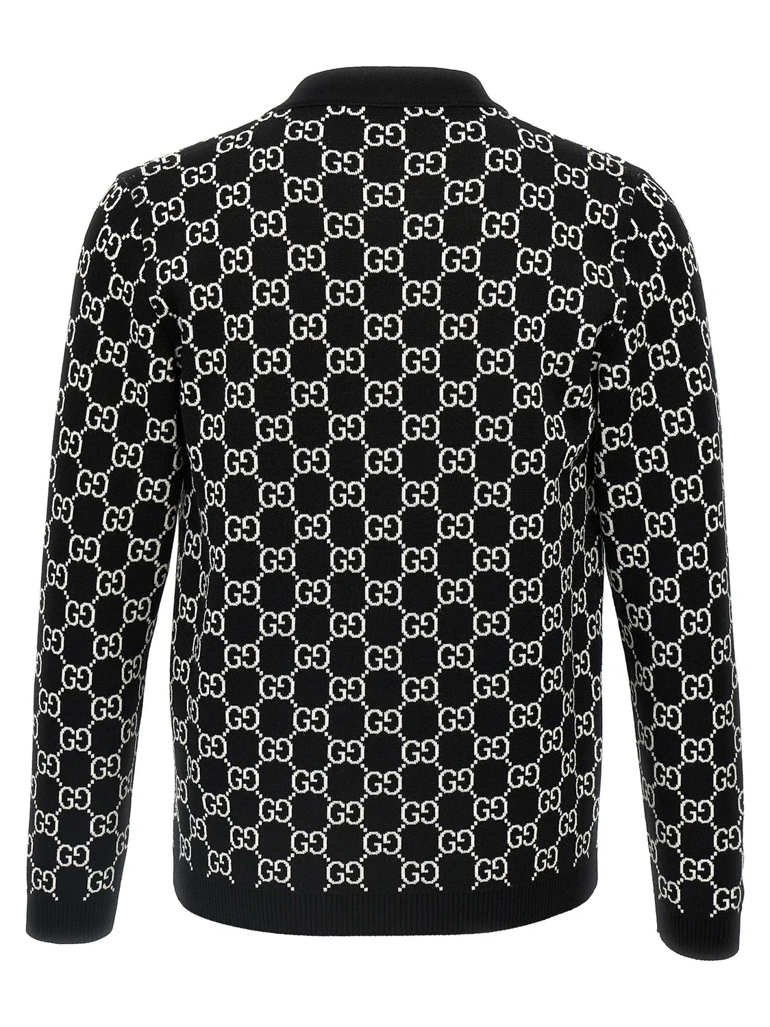 Кардиган Gucci Двусторонний, с монограммой GG, белый — фото 3