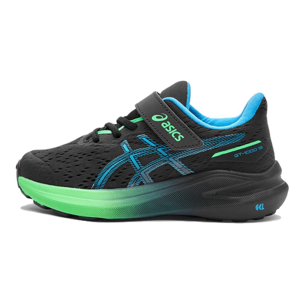 

GT-1000 13 Детские кроссовки GS Low-top Черные/Зеленые Asics, черный/зеленый