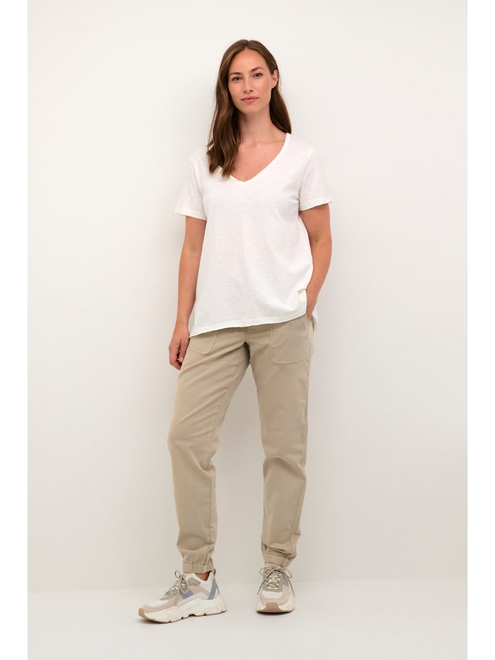 

Футболка CRSina A-образной формы в цвете Белоснежка Cream