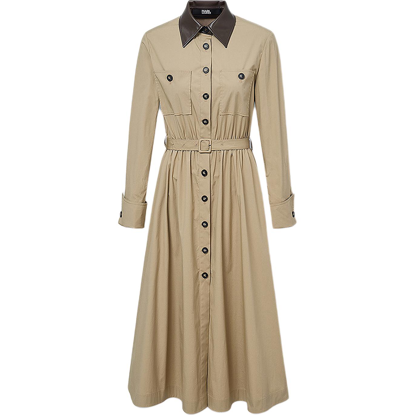 

Karl Lagerfeld FW25 платье с длинными рукавами женское KARL LAGERFELD / Karl Lagerfeld Jeans, коричневый