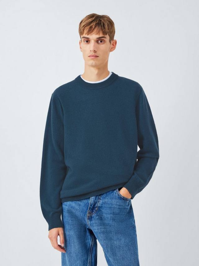 

Свитер с воротником-гольф из итальянского кашемира John Lewis, Petrol