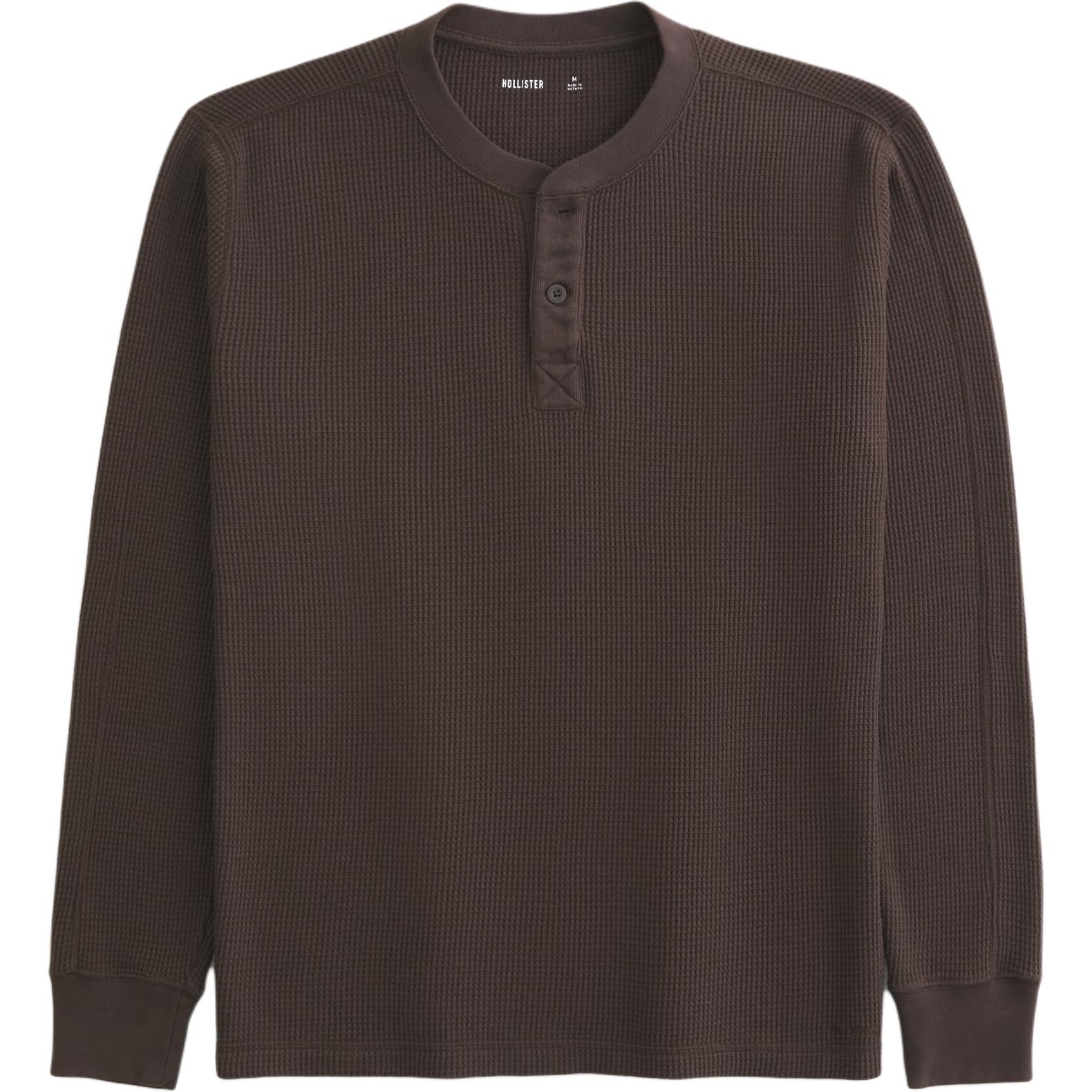 

Hollister/ Футболка мужская Brown Henry Collar Moderate Straight Fit