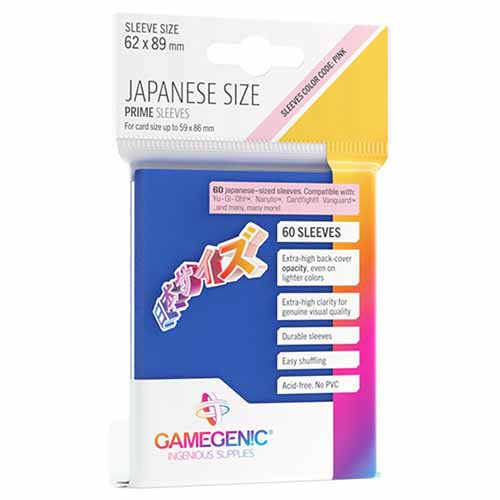 

Аксессуары Gamegenic Prime Sleeves: Japanese Sized - Blue (60)
