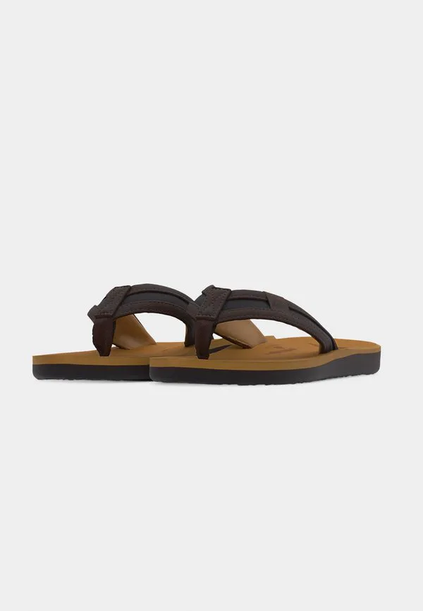 Сандалии carver squish 26 с т-образным ремешком Quiksilver, Sand/Dark Chocolate — фото 3