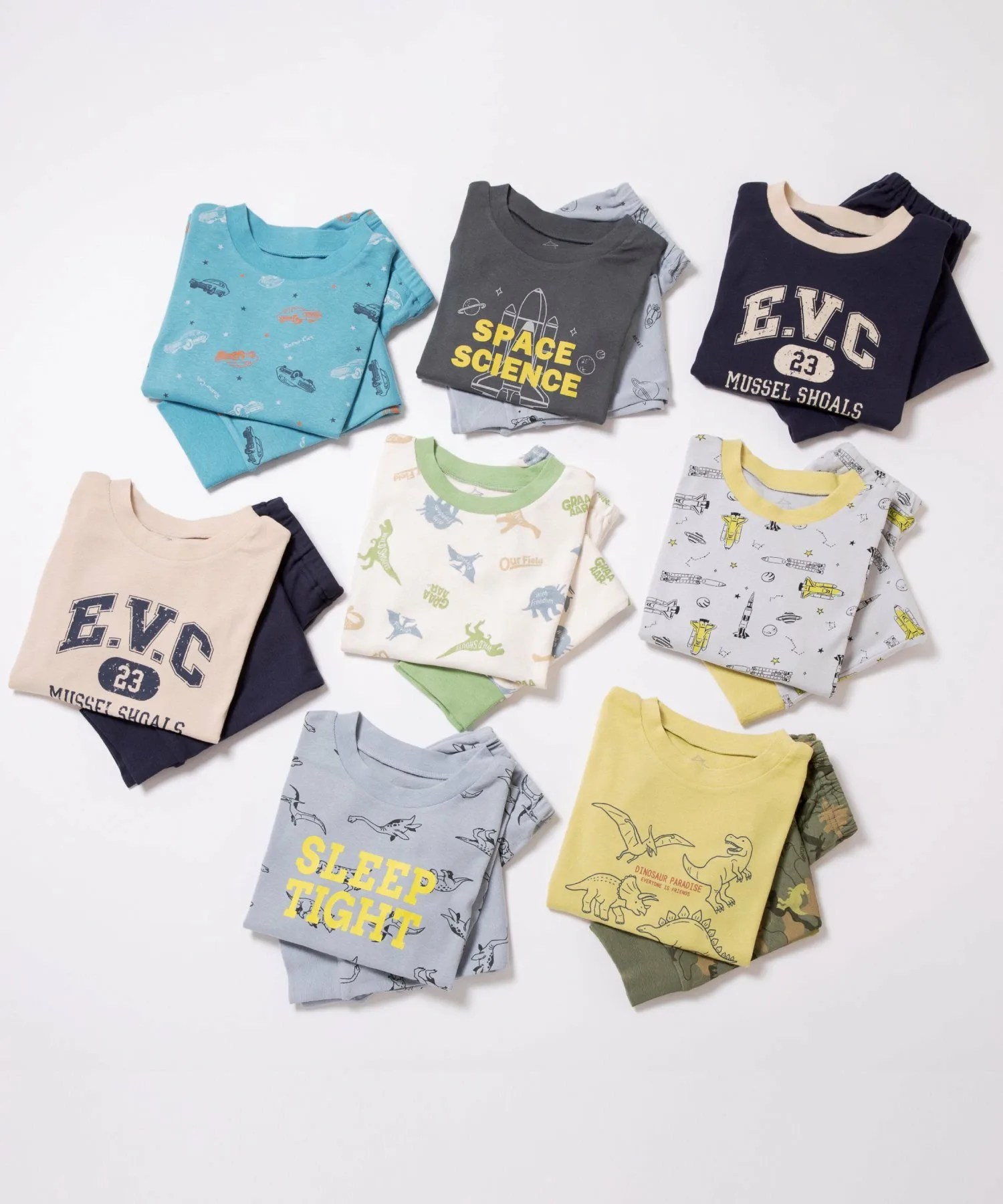 Домашняя одежда для мальчиков Ever Closet, Light Green Dinosaur — фото 3