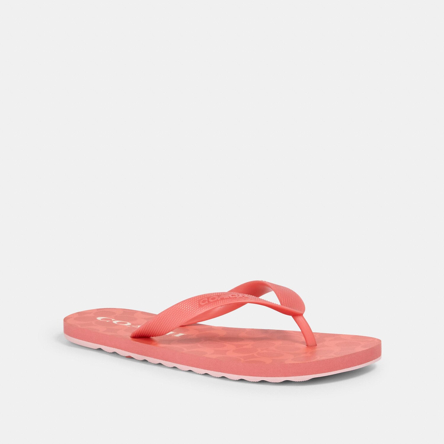 

ТРЕНЕР Зак Флип Флоп Coach Outlet, цвет Bright Coral