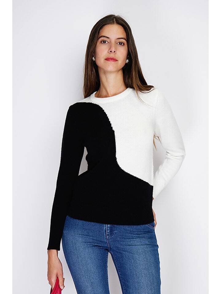 

Пуловер William de Faye Pullover, черный/белый