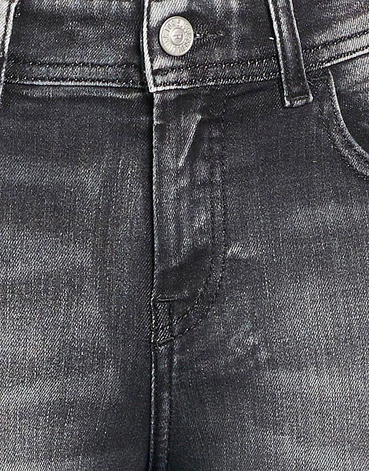 Джинсы skinny DIESEL серые — фото 4
