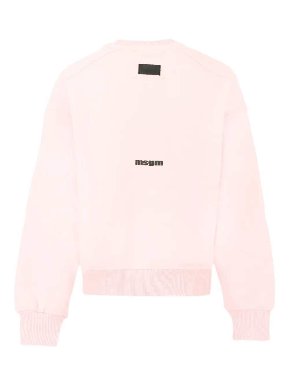 Толстовка с круглым вырезом и логотипом MSGM Kids, розовый — фото 2