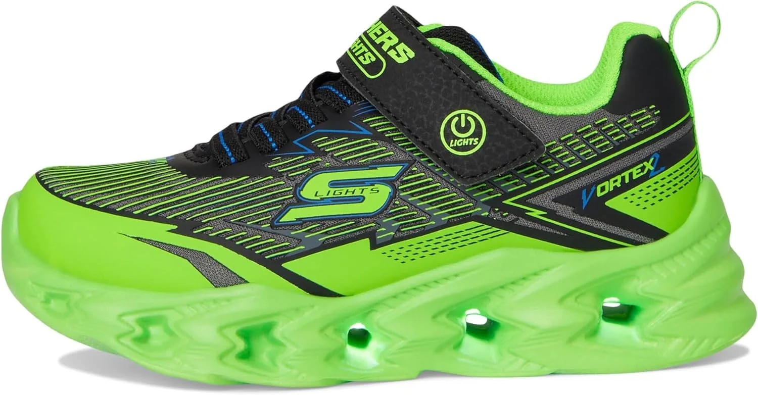 Детские кроссовки Skechers Hypno-Splash, черный/салатовый — фото 4