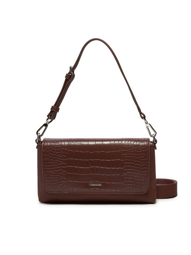 

Классическая сумка Ck Must Shoulder Bag_Croco Calvin Klein, коричневый