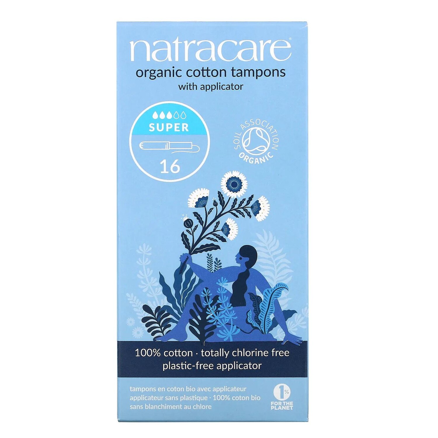 

Natracare Тампоны из органического хлопка супер 16 тампонов