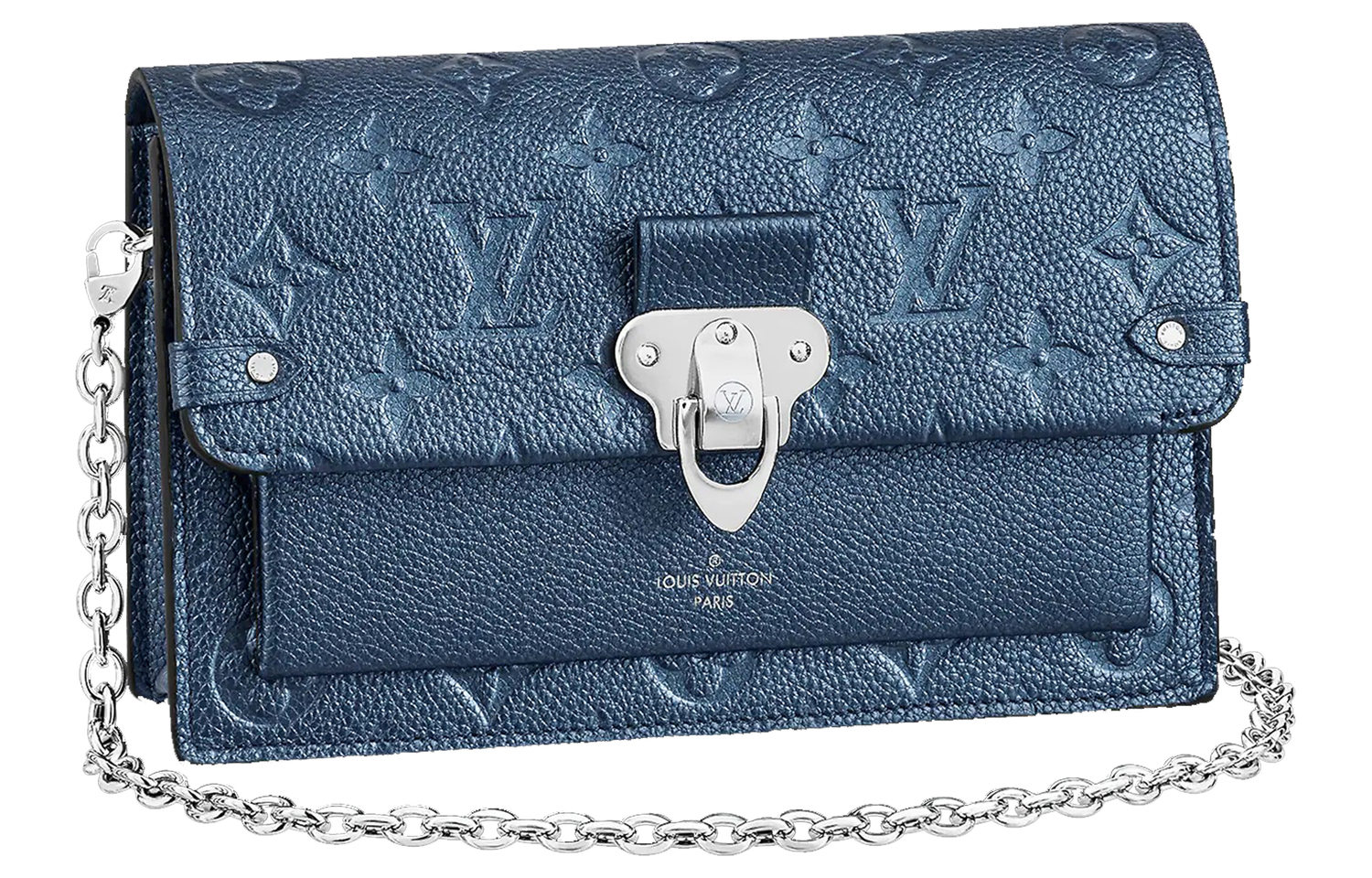 

LOUIS VUITTON Кожаная сумка кошелек Vavin Mewi обычная женская синяя