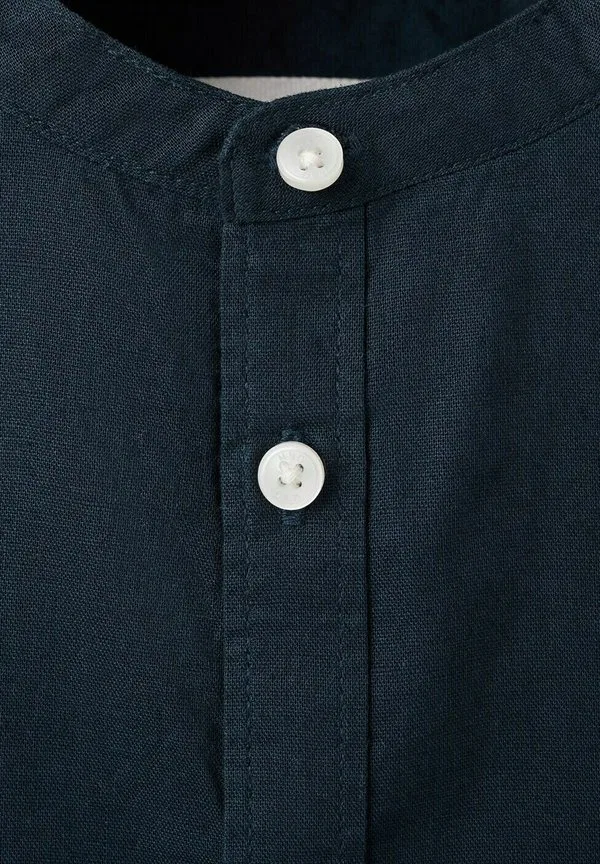 Детская рубашка Mango Kids, Dark Blue — фото 4