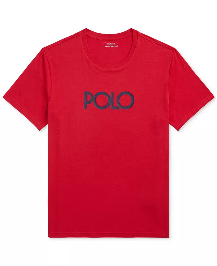 

Мужская футболка для сна с логотипом Polo Ralph Lauren, красный