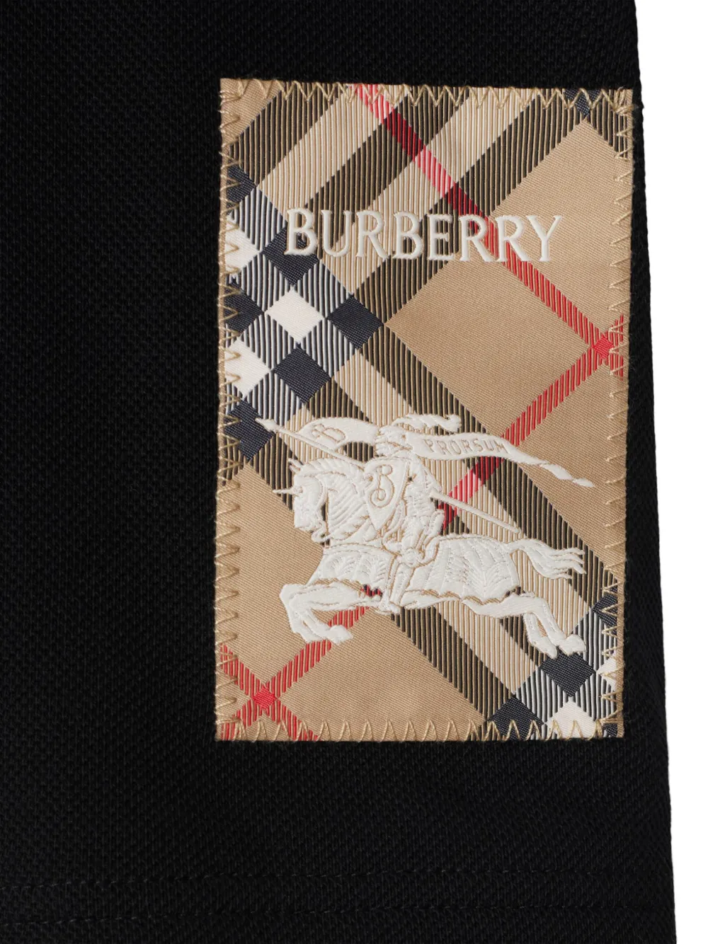 Рубашка поло в клетку Burberry Kids, черный — фото 3