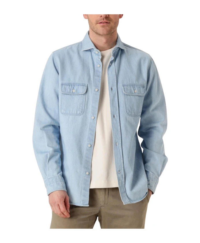 

Стильная джинсовая рубашка-куртка для мужчин Profuomo, синий