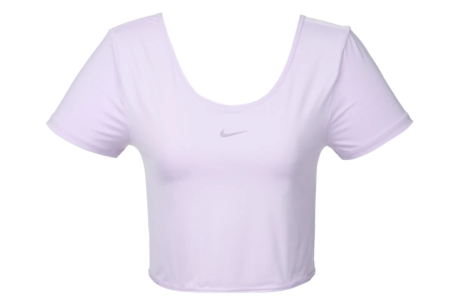 Nike Женский укороченный топ с коротким рукавом и скрученным низом One Classic Dri-FIT 'Lilac Bloom'