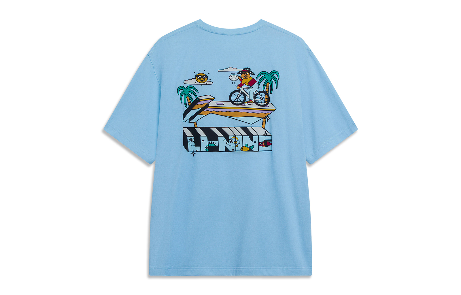 

Линия LiNing Sports Life Collection Футболка Мужская Ледяная прохлада синий, Освежающая свежесть синий