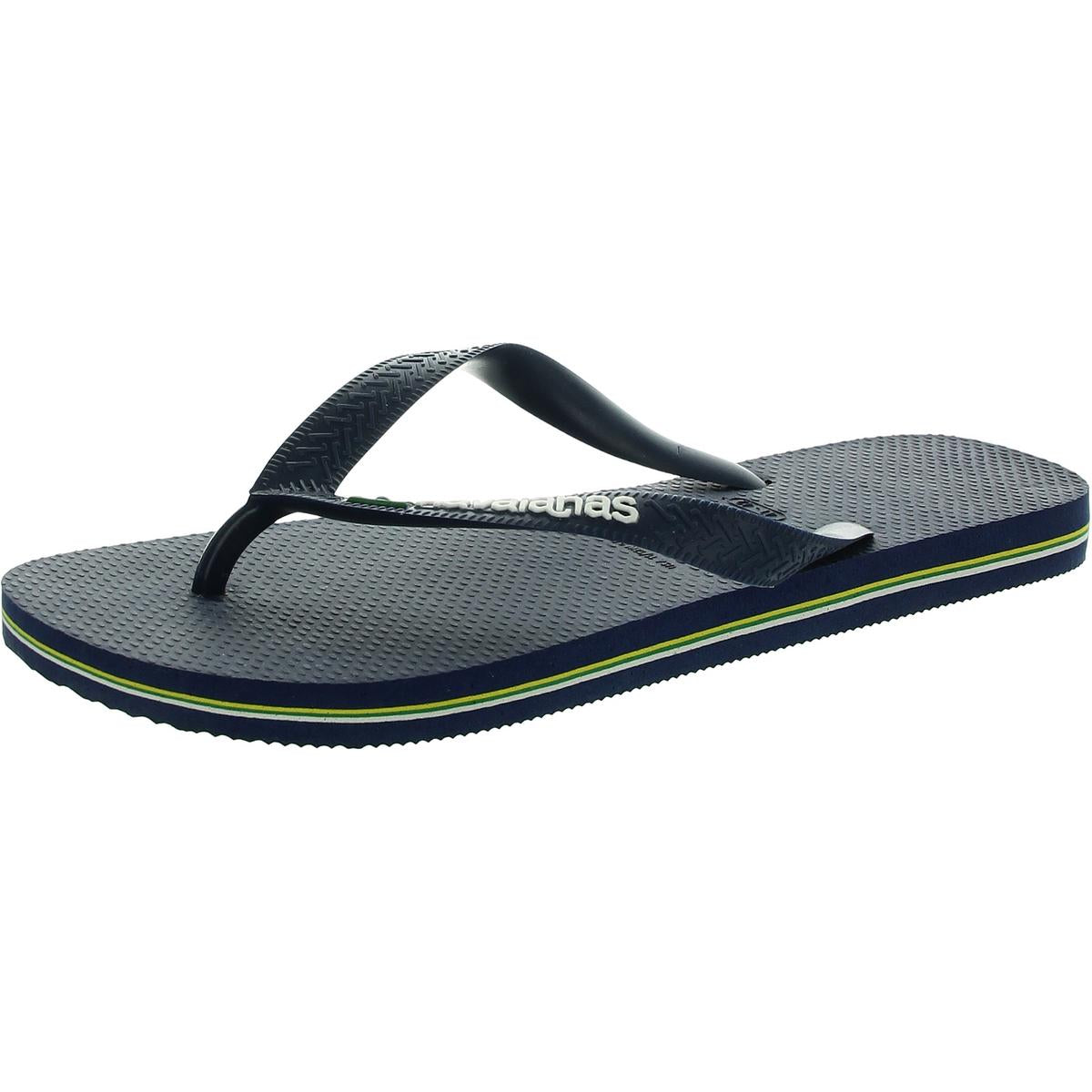 

Мужские контрастные шлепанцы-стринги Havaianas, темно-синий