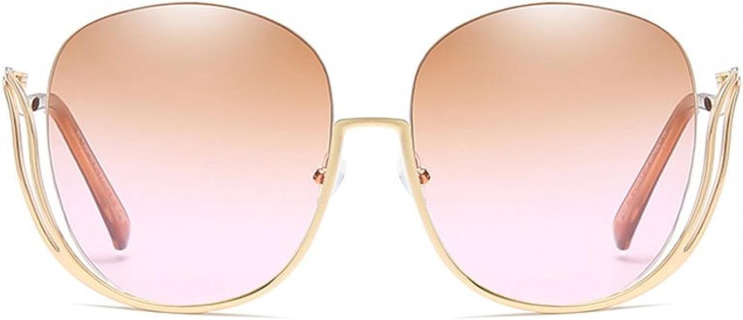 

Качественные женские солнцезащитные очки в полуободковой оправе с градиентными линзами Ocean Gradient и увеличенным размером, обеспечивающие защиту от УФ-излучения UV400 TKKTLLT, C2 Brown Pink Lens