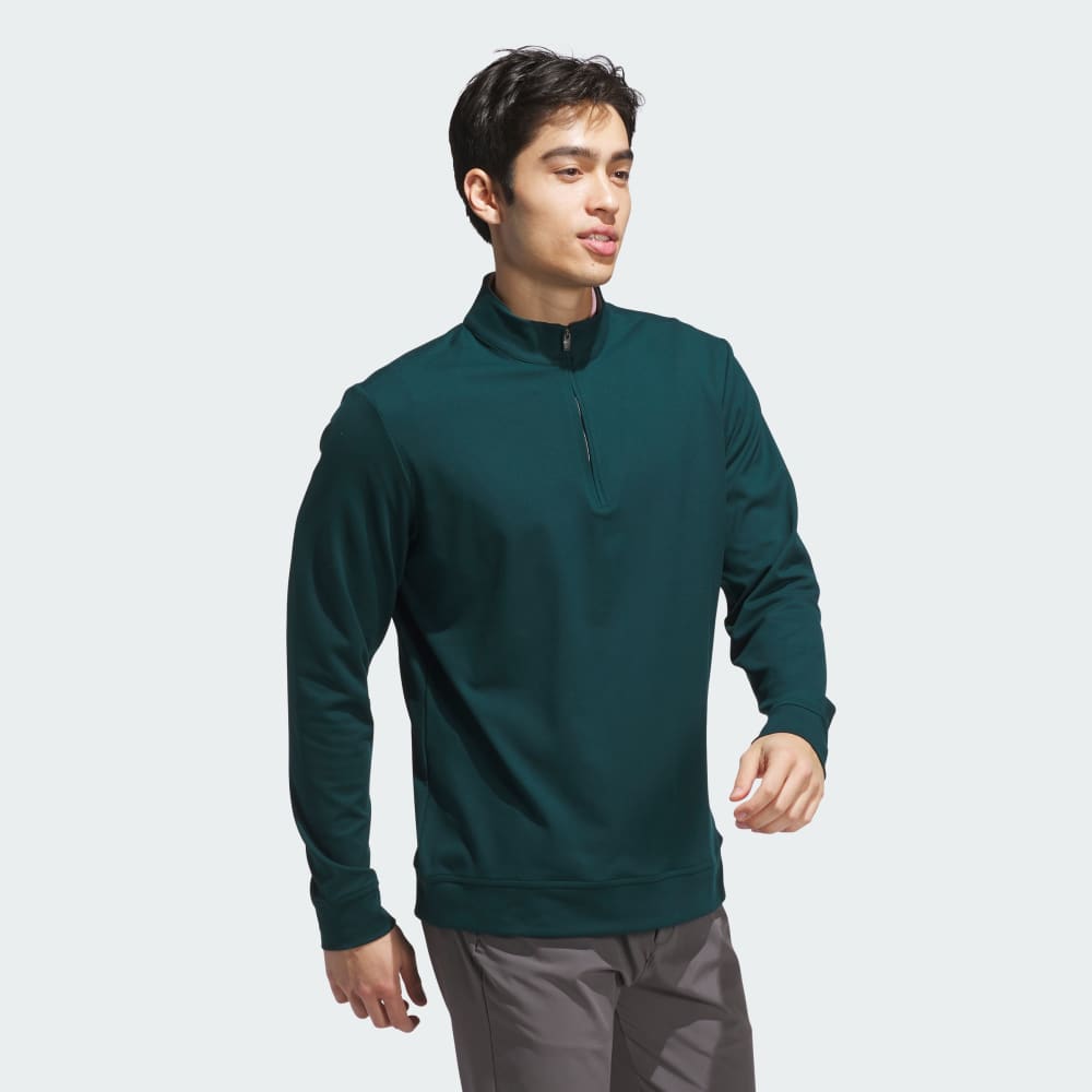 Толстовка Adidas Ultimate365 Classic Quarter-Zip, цвет Aurora Ivy — фото 3