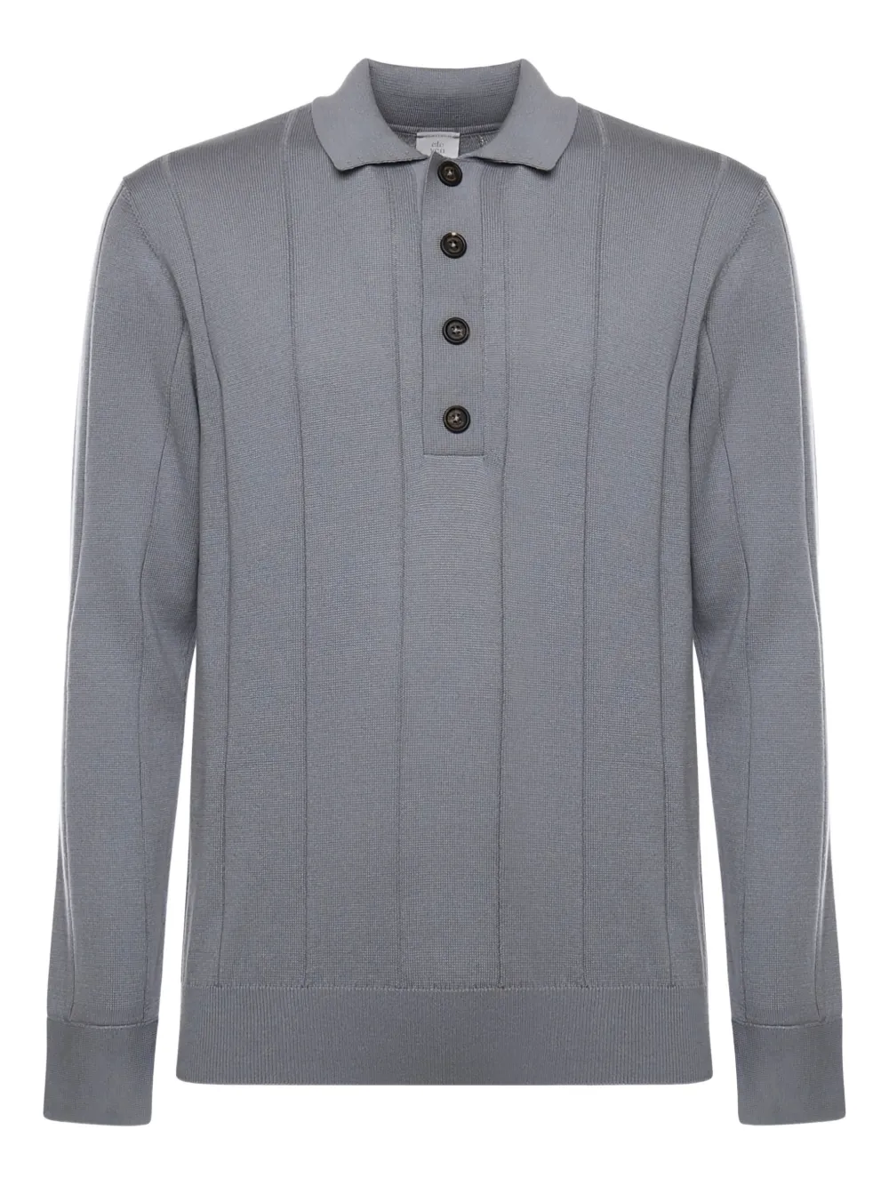 

Поло на пуговицах Eleventy, серый