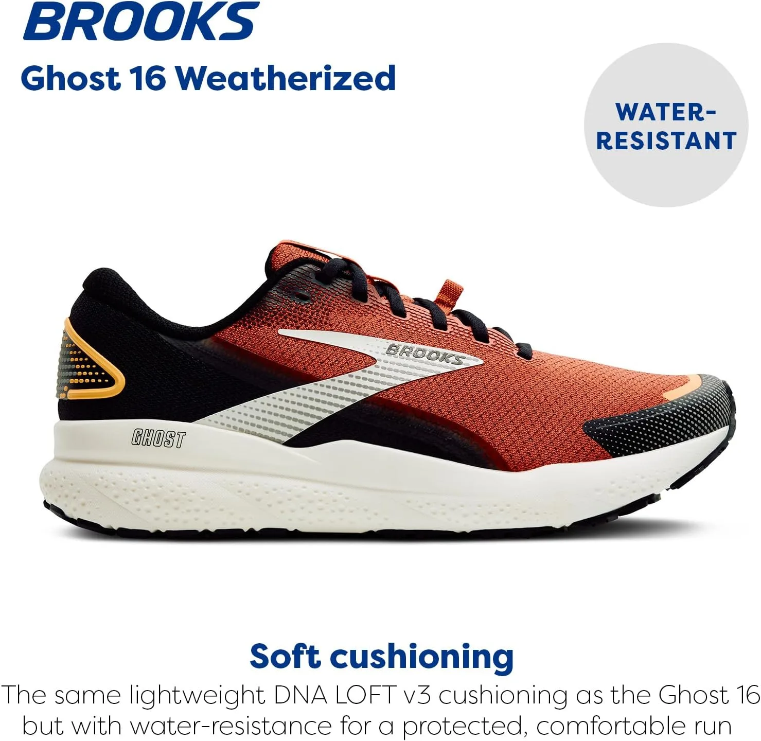Кроссовки Brooks Hermen Ghost 16 Weatherized, мультиколор — фото 2