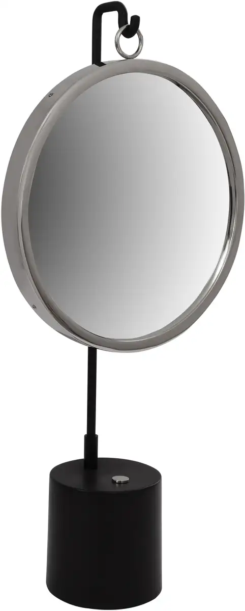 

Декоративное зеркало Kayoom "Настольное зеркало Eleganca 225", (1 шт.), стоячее зеркало 30х65х13 см, Ø 0 см, черный/серебристый