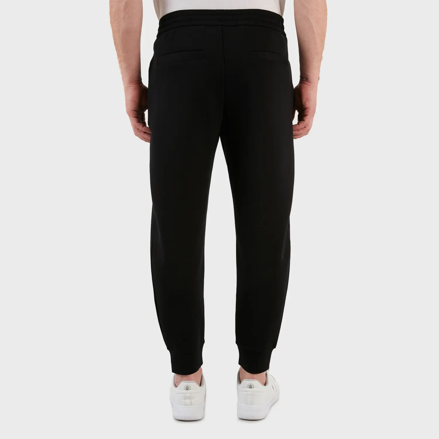 SS22 Вязаные спортивные штаны Мужские Черные EMPORIO ARMANI — фото 4
