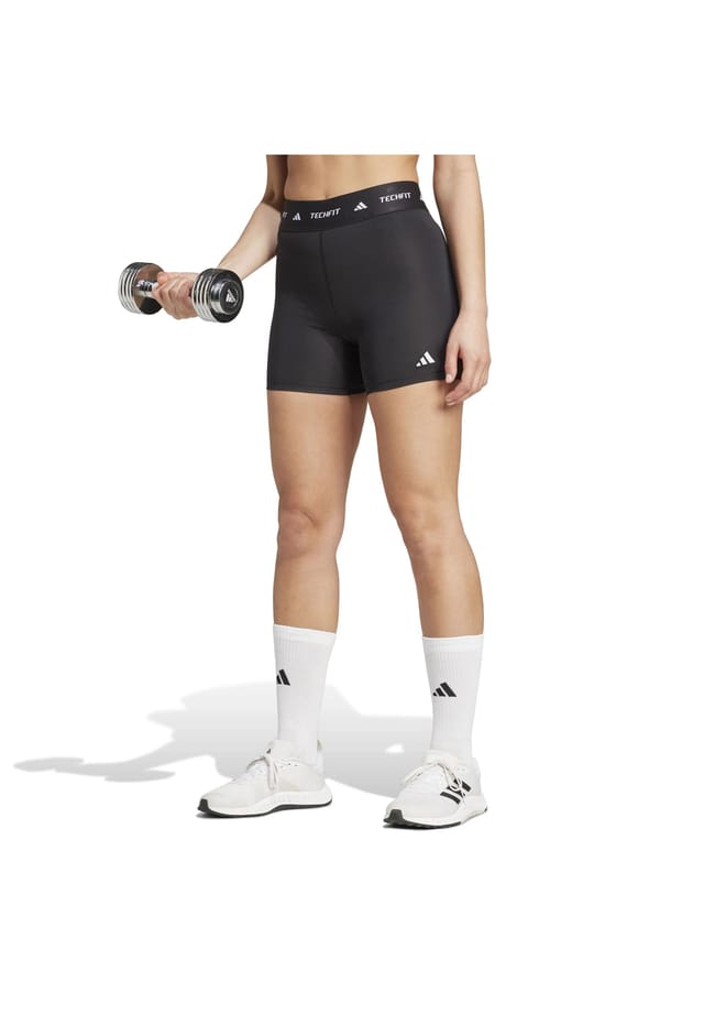 Леггинсы Tech fit Aeroready быстросохнущие Adidas, черный — фото 4