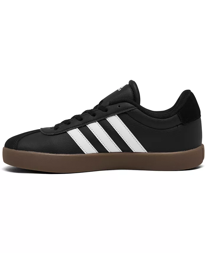 Кроссовки VL Court 3.0 для подростков от Finish Line adidas, черный — фото 3