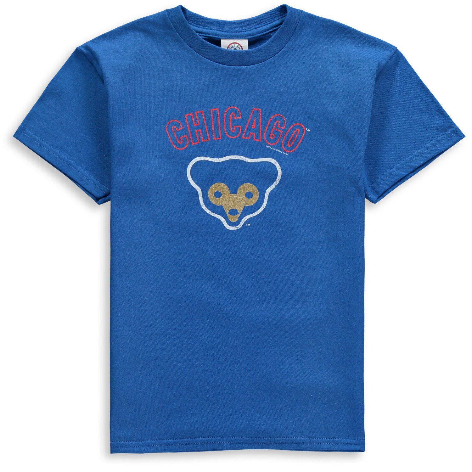 

Футболка Youth Soft as a Grape Royal Chicago Cubs Cooperstown Unbranded