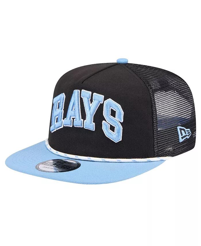 

Мужская черная кепка для гольфа Tampa Bay Rays Throwback Meshback New Era