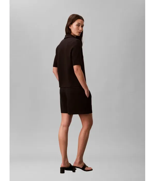 Поло Spacer slim fit Calvin Klein, черный — фото 3