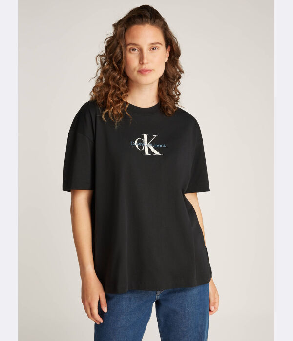 

Футболка женская Calvin Klein Jeans свободного кроя, черный