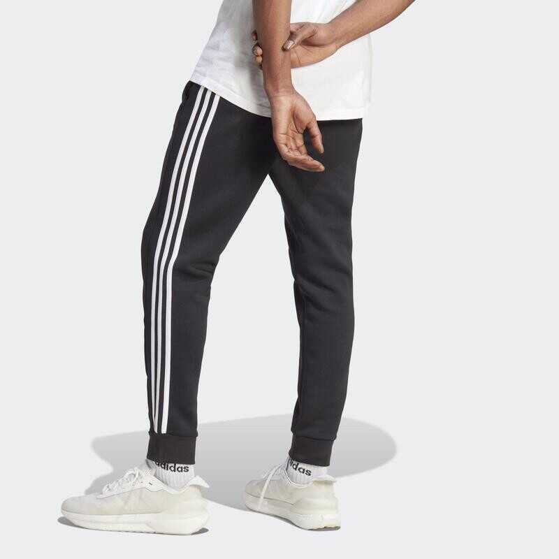 Брюки Essentials с 3 полосками и зауженными манжетами ADIDAS, цвет weiss — фото 3