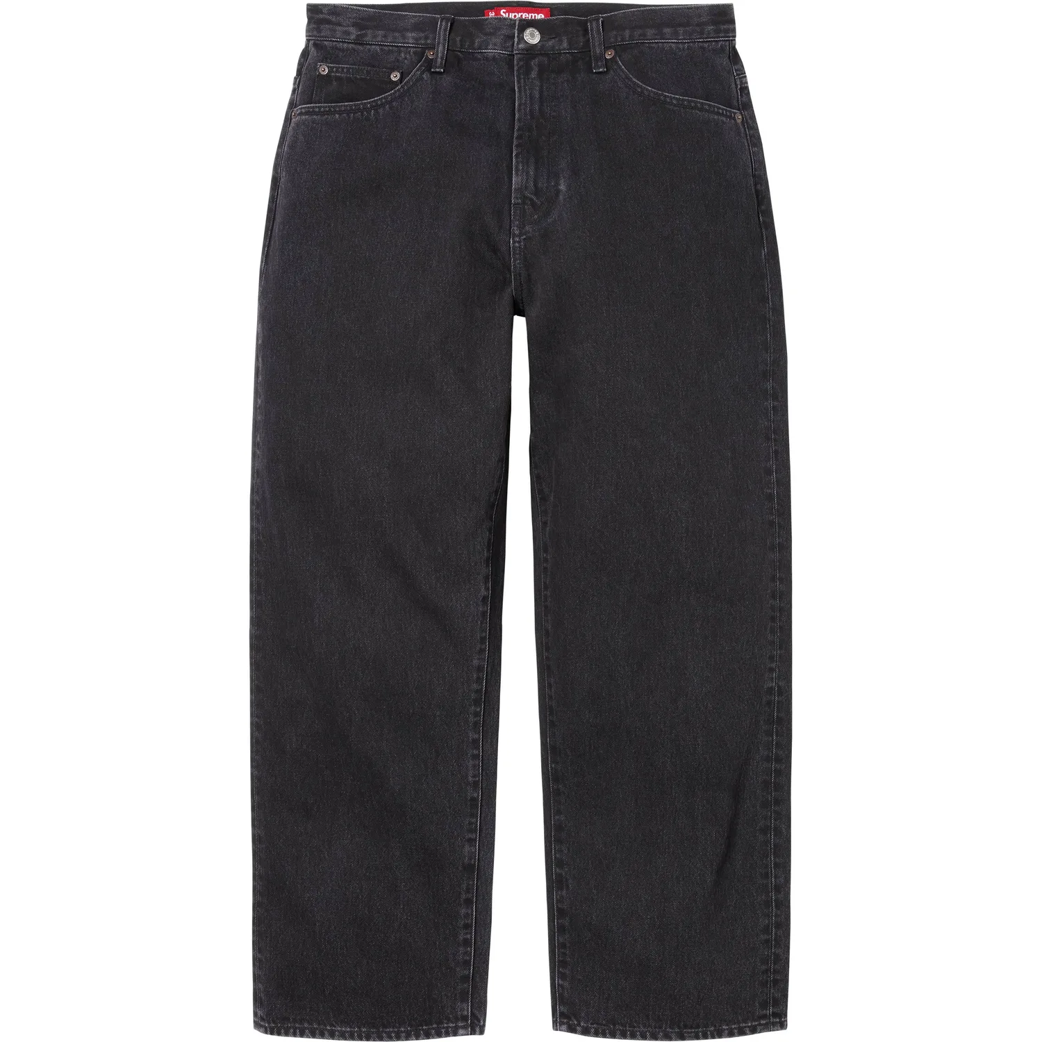Джинсы Baggy Jean Unisex Supreme, Washed Black