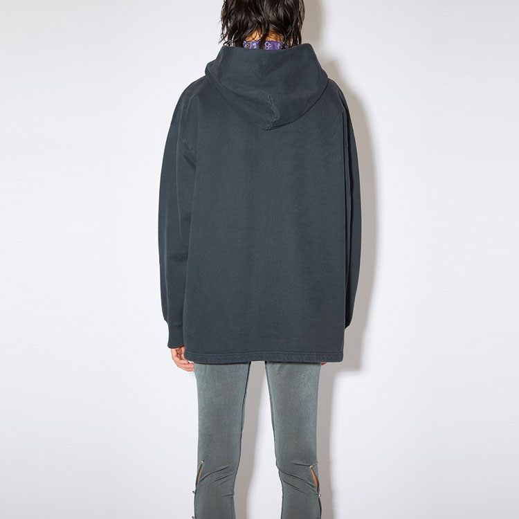 Лонгслив с принтом логотипа Acne Studios, черный — фото 4