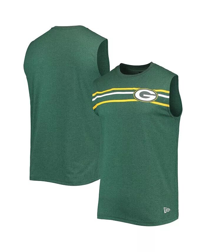 

Мужская зеленая майка без рукавов с начесом Green Bay Packers New Era