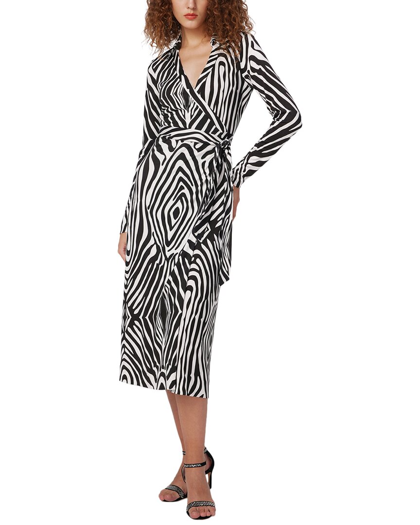 

Диана фон Фюрстенберг Абигейл Платье миди из шелка Diane von Furstenberg, белый