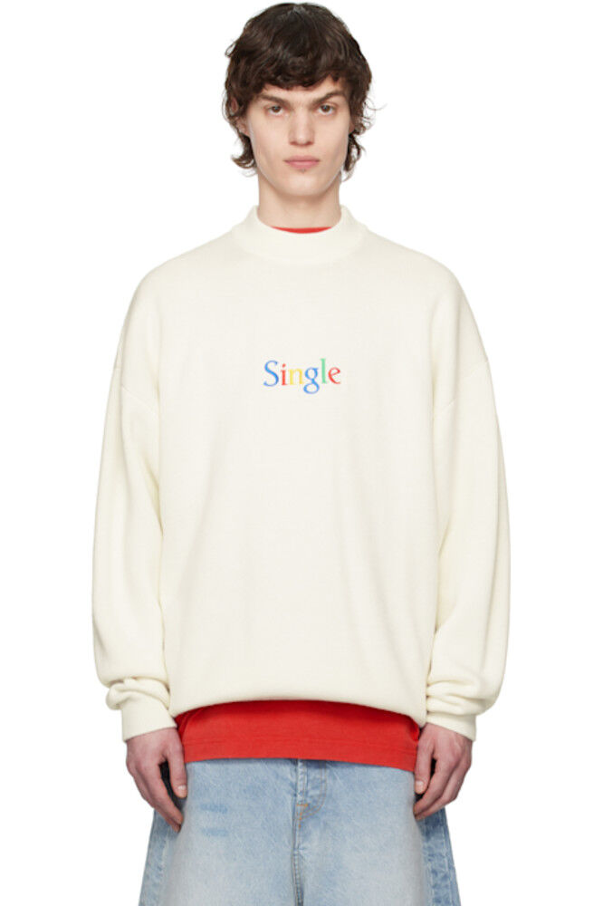 

Белоснежный свитер «Single» VETEMENTS