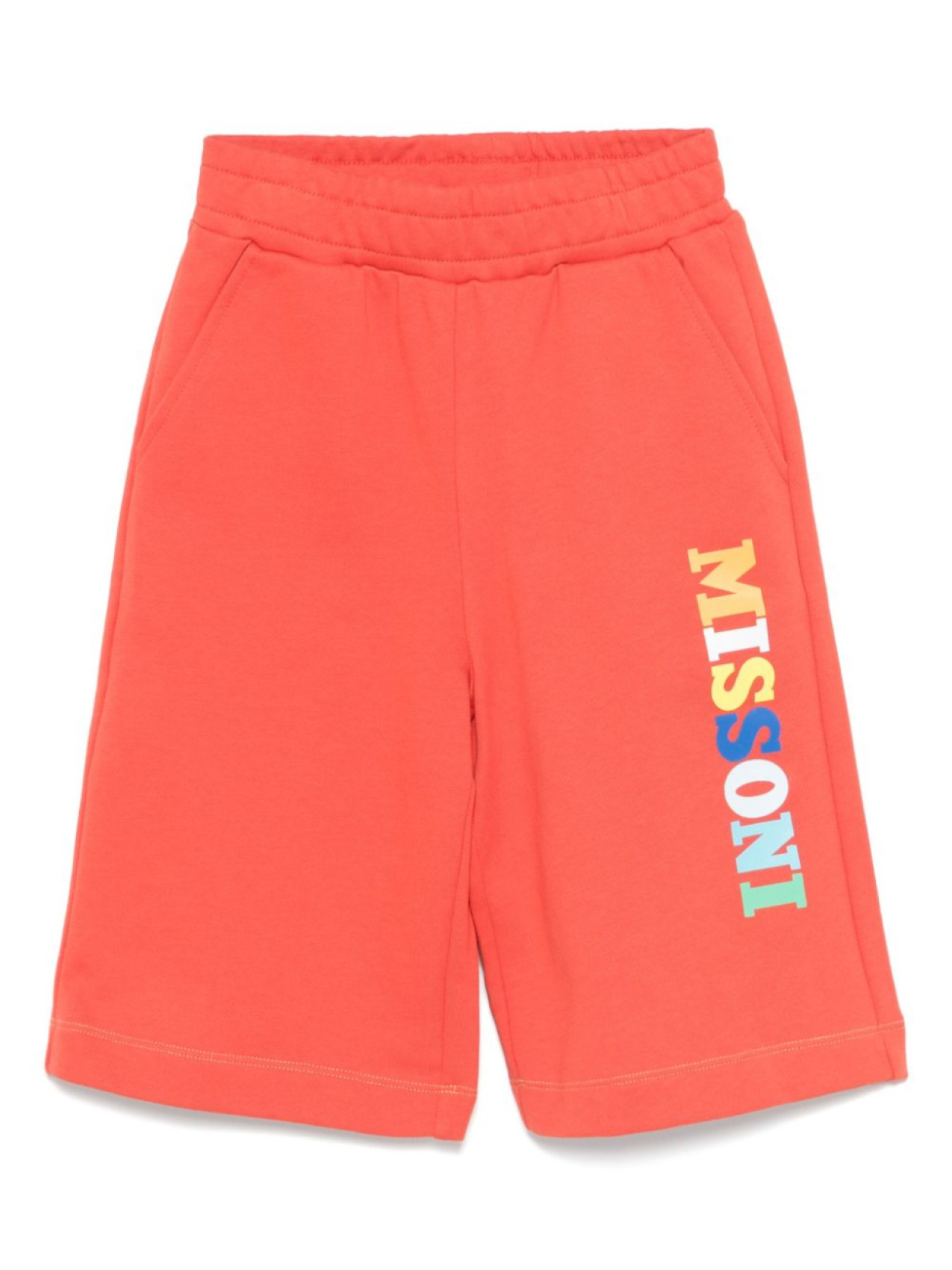 

Missoni Kids спортивные шорты с логотипом, красный