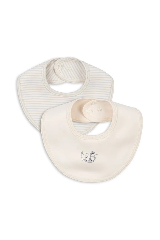 

Двусторонний детский нагрудник FIO STRIPE 2 PACK BIBS OCS 2-pack Fanga Fontana, бежевый
