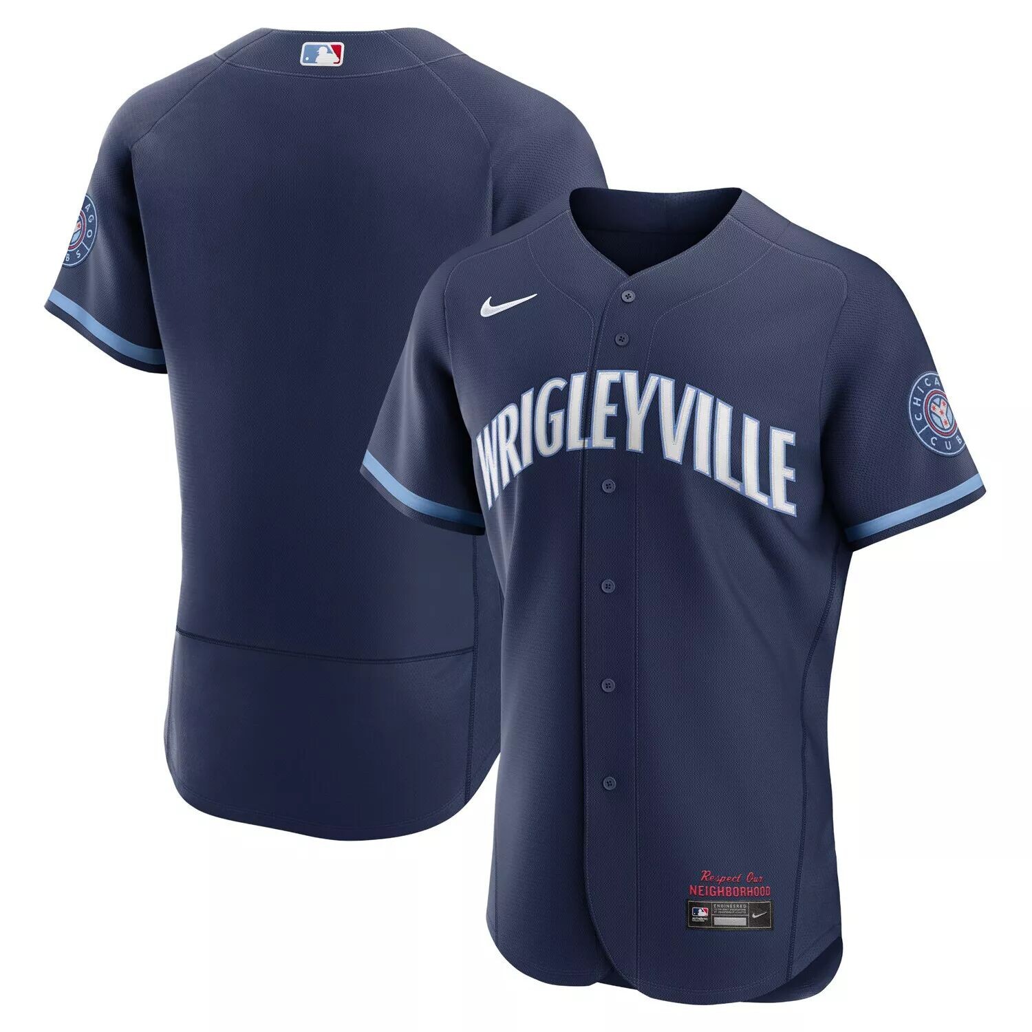 

Мужской темно-синий джерси Chicago Cubs City Connect Authentic Nike