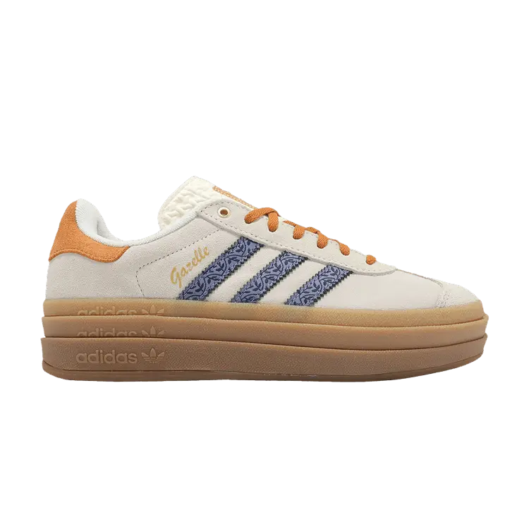 

Кроссовки adidas Wmns Gazelle Bold Cream Orb Violet Floral, кремовый