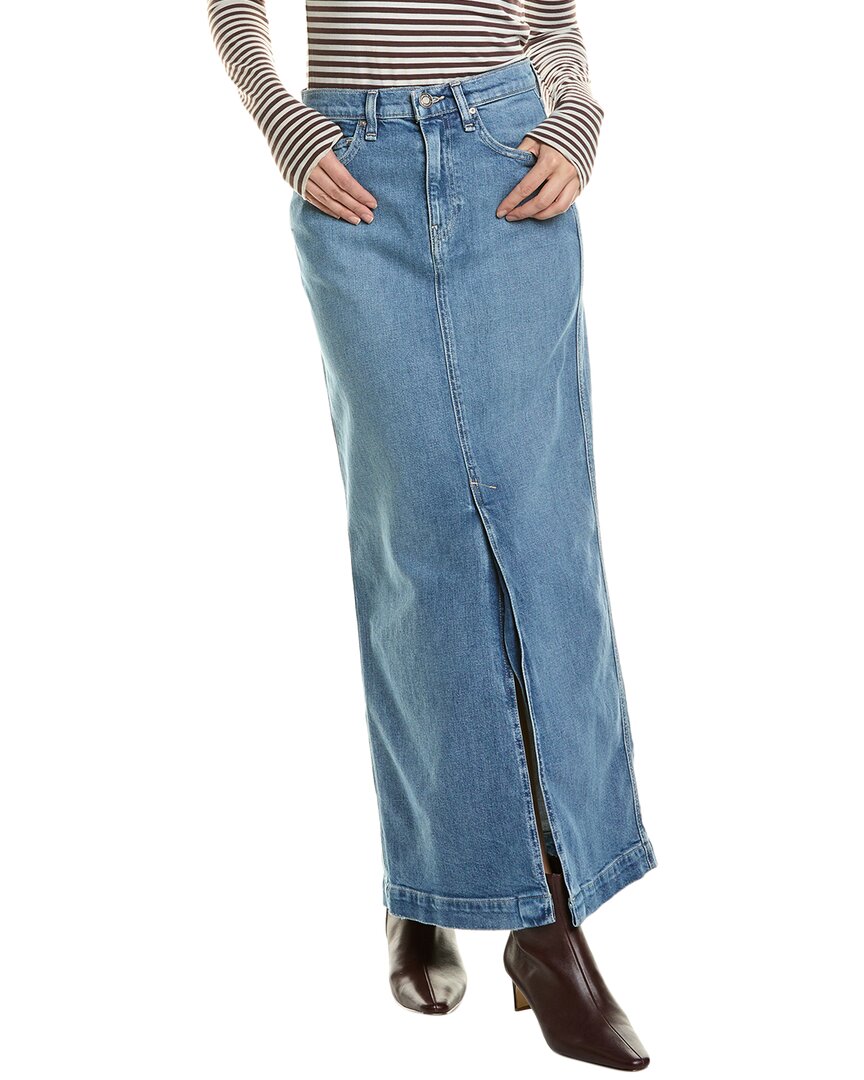 

Реконструированная макси-юбка HUDSON Jeans, черный