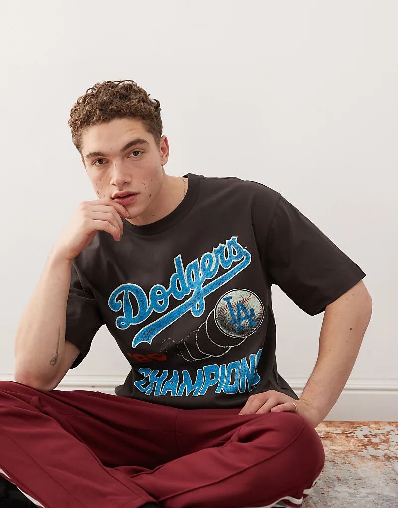 

Футболка с графическим принтом 47 Brand LA Dodgers в угольно-сером цвете