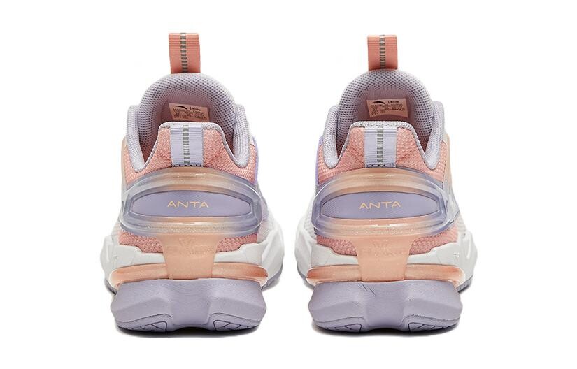Детские кроссовки GS Low-top Белые/красные/фиолетовые Anta Kids — фото 4